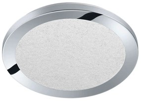 Φωτιστικό Οροφής - Πλαφονιέρα Cesar 656411506 Φ26x3cm Led 1500Lm 13W Chrome Trio Lighting Acrylic,Plastic