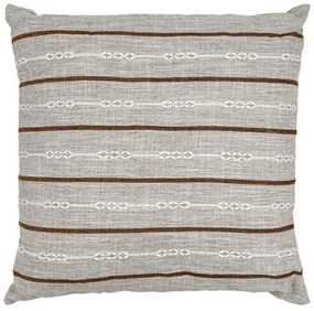 Μαξιλάρι Διακοσμητικό (Με Γέμιση) 374-225-718 Beige-Brown 45Χ45 Ύφασμα