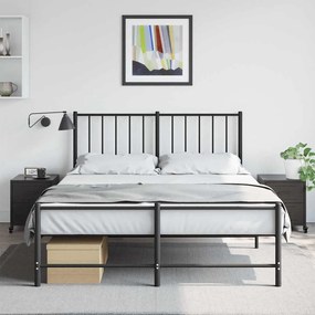 vidaXL Κομοδίνα 2 τεμ. Μαύρο 36x39x43,5 εκ. από Χάλυβα