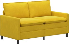 vidaXL Σετ Καναπέ 2 pcs Κίτρινο Βελούδο
