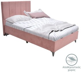 Κρεβάτι μονό Dreamland pakoworld με αποθηκευτικό χώρο σάπιο μήλο ύφασμα 120x200εκ Model: 323-000011