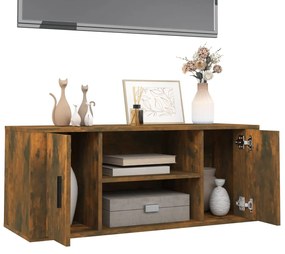 vidaXL Έπιπλο Τηλεόρασης Καπνιστή Δρυς 100x35x40 εκ. Επεξ. Ξύλο