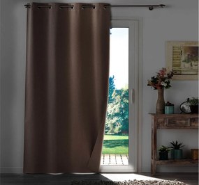 Κουρτίνα blackout Occult Douceur d'intérieur - 135x280cm - Καφέ