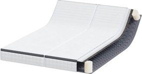vidaXL Στρώμα 2 τμχ. Μέτρια μαλακό 70 x 190 cm Λευκό και Γκρι