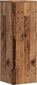 vidaXL Βάσεις Φυτών Όψη Παλαιού Ξύλου 33x33x100 εκ. Επεξ. Ξύλο