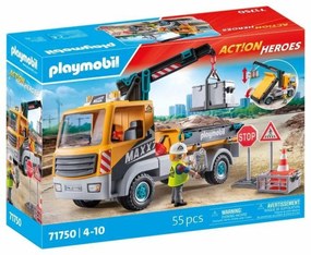 Φορτηγό με Γερανό Playmobil 71750 Μπλε