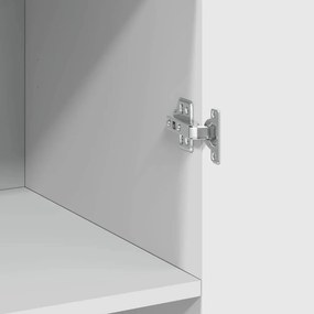 vidaXL Ντουλάπι Λευκό 70x42,5x185 εκ. Επεξεργασμένο Ξύλο