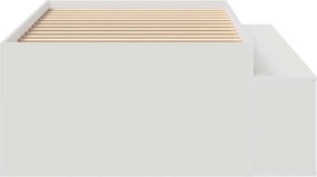 vidaXL Σκελετός Κρεβατιού Λευκό 70 x 190 cm Επεξεργασμένο ξύλο