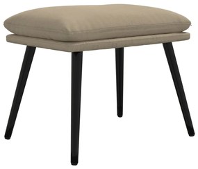 vidaXL Υποπόδιο Ανοιχτό Γκρι 45x30x35 εκ. από Ύφασμα Μικροϊνών
