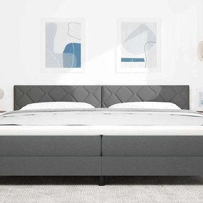 vidaXL Υφασμάτινο Κεφαλάρι Geometric Σκούρο Γκρι 200 cm ύφασμα