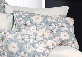 Μαξιλαροθήκη Φάκελος Polycotton 50x70εκ. Ήρα 425 White-Denim Blue DimCol