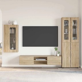 vidaXL Σετ επίπλου τηλεόρασης FLORIN 3 τμχ. Δρύς Sonoma
