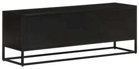 vidaXL Έπιπλο Τηλεόρασης 110 x 30 x 40 εκ. Μασίφ Ξύλο Μάνγκο &amp; Σίδηρος