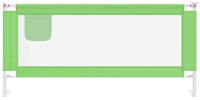vidaXL Μπάρα Κρεβατιού Προστατευτική Πράσινη 200 x 25 εκ. Υφασμάτινη