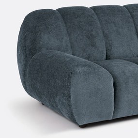 Τριθέσιος καναπές από χοντρό βελούδο, Nuria