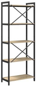 vidaXL Βιβλιοθήκη Sonoma Δρυς 60 x 30 x 153 εκ Επεξεργασμένο ξύλο