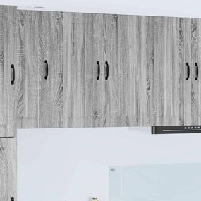 vidaXL Κρεμαστό ντουλάπι κουζίνας Γκρίζο Σονομα 80 x 31 x 80 εκ.