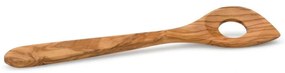 Κουτάλα Τρυπητή Olive Wood 04923000 30cm Natural Continenta Ξύλο