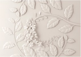 Αυτοκόλλητη φωτοταπετσαρία - Paper Flowers (Cream) - 98x70