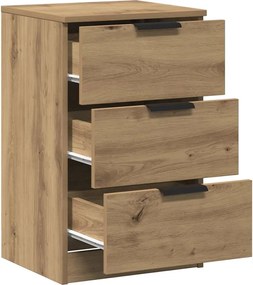 vidaXL Κομοδίνα 2 τεμ.Αρτισιανή Δρυς 40x36x65 εκ. Επεξ. Ξύλο