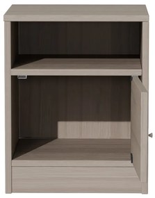 Κομοδίνο Foly pakoworld με ένα ντουλάπι γκρι oak 40x40x50εκ