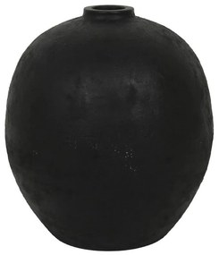 Βάζο Krakatoa 031644 35x35x40cm Black Μαγνήσιο