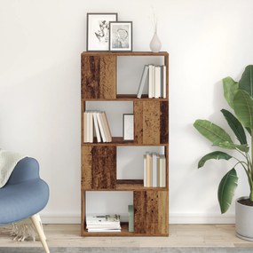 vidaXL Μονάδα Αποθήκευσης Παλαιό ξύλο MDF 60 x 24 x 124 εκ.