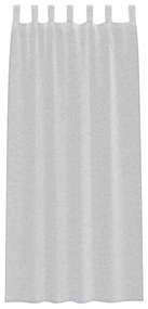 vidaXL Κουρτίνες με κουρτίνες 2 pcs Ανοιχτό γκρι 140x175cm Πολυεστέρας