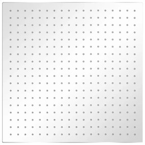 vidaXL Κεφαλή Nτους Βροχή Τετράγωνη 50 x 50 εκ. από Ανοξείδωτο Ατσάλι