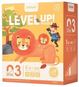 Mideer παζλ 3 σε 1 - Level Up 3 &quot;Natural Science&quot; 24,30 - 35τμχ  τμχ.