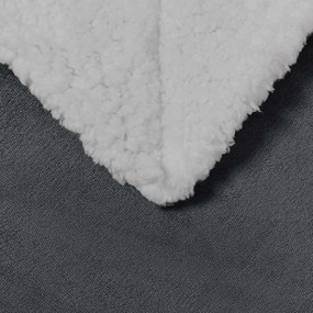 vidaXL Κουβέρτα Σκούρο Γκρι 130 x 150 cm Μαλλί