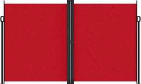 vidaXL Σκίαστρο Πλαϊνό Συρόμενο Κόκκινο 200 x 1200 εκ.