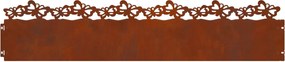 vidaXL Περιγράμματα γκαζόν 30 pcs Σκ rusty 103 x 0,05 x 22 εκ