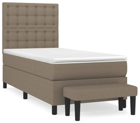 ΚΡΕΒΑΤΙ BOXSPRING ΜΕ ΣΤΡΩΜΑ TAUPE 80X200 ΕΚ. ΥΦΑΣΜΑΤΙΝΟ 3136873