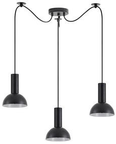 Φωτιστικό Οροφής Τρίφωτο Homelighting 77-8556 Black