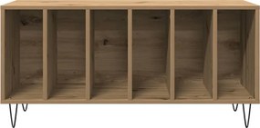 vidaXL Ντουλάπι δίσκων βινυλίου artisan δρυς 100 x 38 x 48 εκ.