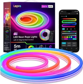 LEPRO N1-5 RGB Έξυπνη λωρίδα LED, 5 m