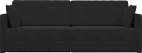vidaXL Καναπές-κρεβάτι δαπέδου Μαύρο 213 x 70 x 77 εκ Βελούδο