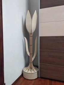 Intra απο ξύλο plywood 3mm-4mm πάχος - Διακοσμητικό φωτιστικό δαπέδου Tulip Δίασταση 30x30 cm Intraeaxys-ro6y4k27