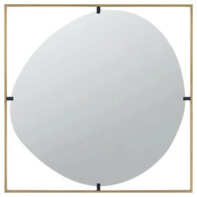 Artekko Irregular Χρυσός Μεταλλικός Καθρέπτης Τοίχου (81x81x2)cm Artekko 83478-DS