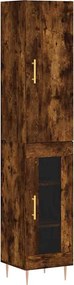 vidaXL Ντουλάπι Καπνιστή δρυς 34,5x34x180 εκ. από Επεξεργασμένο Ξύλο