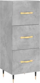 vidaXL Ντουλάπι Γκρι Σκυροδέματος 34,5x34x90 εκ. Επεξεργασμένο Ξύλο