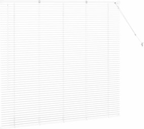 vidaXL Βενετσιάνικες Ρόδες Λευκό 130 x 150 cm Αλουμίνιο
