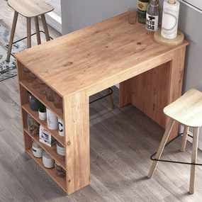 Τραπέζι μπαρ Toska Megapap χρώμα pine oak 112,2x64x91,8εκ.