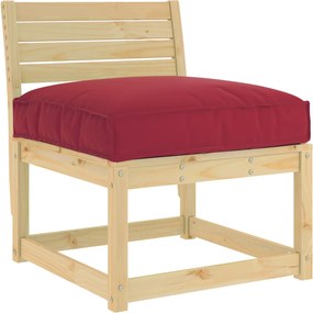 vidaXL Μαξιλάρι Κόκκινο 80 x 80 x 12 cm Ύφασμα Όξφορντ