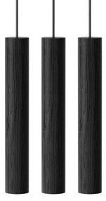 Κρεμαστό Φωτιστικό Οροφής 3xLED 2W Δρύινο Chimes Cluster 3 Umage-2232-Μαύρο 2232