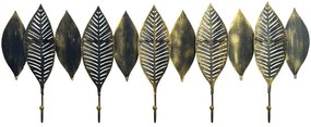 Κρεμάστρα Τοίχου 5 Θέσεων Dilber 279ENZ2806 61x22,5cm Black-Gold Wallity Μέταλλο