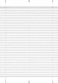 vidaXL Πλισέ περσίδα Λευκό 105x100 cm Πλάτος υφάσματος 104,4 cm