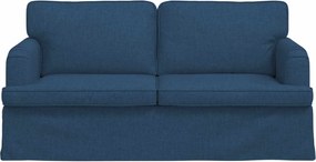 vidaXL Καναπές 140cm Μπλε Μέταλλο