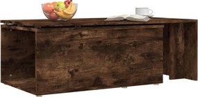 vidaXL Τραπεζάκι Σαλονιού Καπνιστή Δρυς 150x50x35 εκ. Επεξεργ. Ξύλο